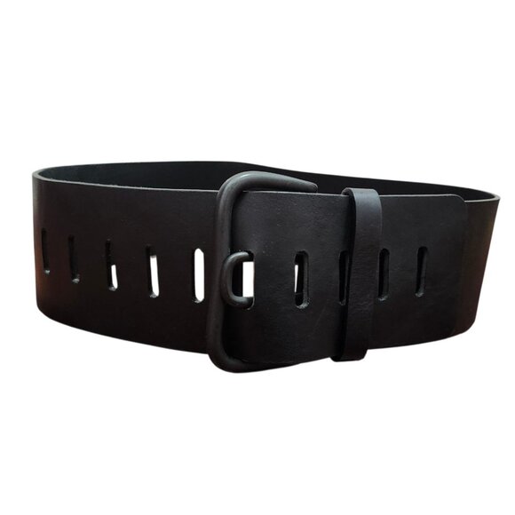 Brave Willa Bridle Black Leather Women's Belt Size 30 - Picture 5 of 12